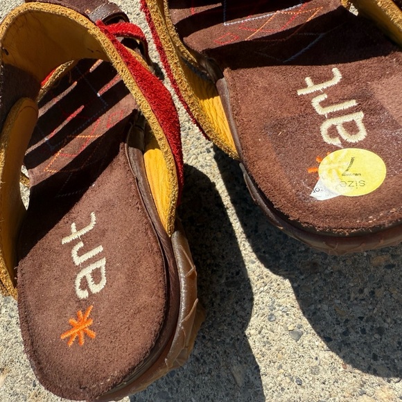 The Art Company Sz. Worn New/EUC worn 1 x to a festival sticker wedge/geometric - Picture 13 of 16